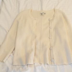 Cream 3/4 sleeve cardigan